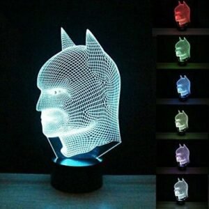 DC Super Hero Batman 3D Acrylic LED Night Light Table Desk Lamp Kids Gift