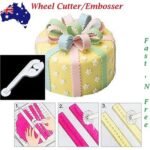 Person with fondant tool Australia White color, front view, showing detachable wheels.