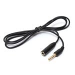 Side view of 3.5mm audio extension cable Australia, highlighting 1m length approx.