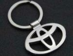 Toyota keychain Australia Zinc alloy design, front view, showing Toyota logo.