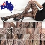 australian fishnet pantyhose women black jacquard sexy design