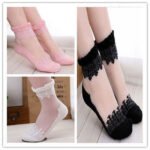 australian crystal lace socks women multicolor ultra-thin design