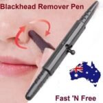 Person with blackhead remover pen Australia Shown color, front view, showing pen design.