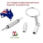 Person with eyeglass repair kit Australia Multi-color, front view, showing 3-in-1 design.