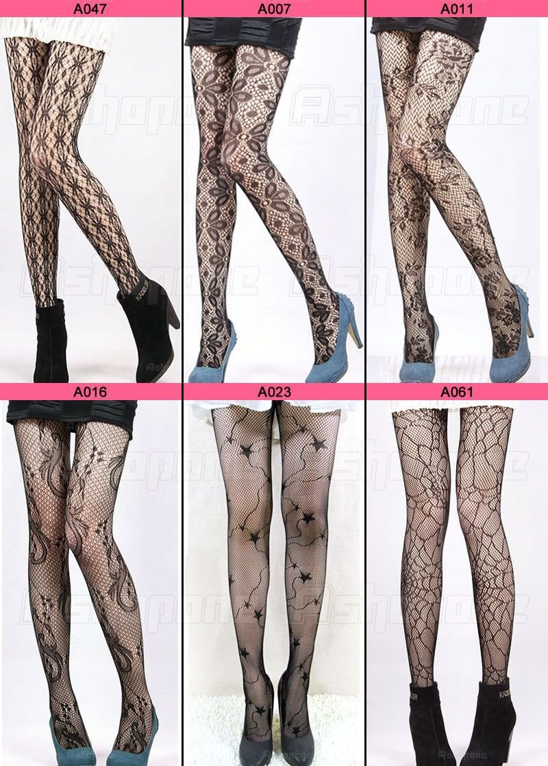 - 1 fishnet pantyhose black