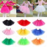 Child with tutu skirts kids Australia Shown color, front view, showing three-layer design.