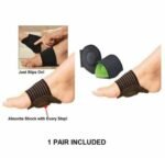 Person with foot arch support Australia Shown color, front view, showing cushioned design.