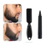 Person with beard filling pen kit Australia Shown color, front view, showing micro-fork tip.