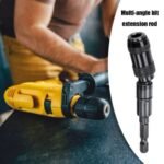 Person with drill bit holder Australia Silver color, front view, showing magnetic tip.