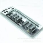 Person with socket wrench set Australia Chrome color, front view, showing 7 pcs.