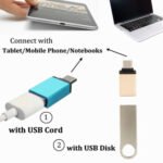 Type C USB adapter Australia Silver color, front view, showing USB-C to USB design.