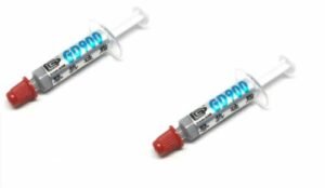Thermal grease Australia Grey color, front view, showing 1g tube.
