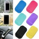 Car dashboard anti-slip mat Australia Random color, front view, showing sticky surface.