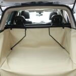 Dog car seat cover Australia Black Oxford, front view, showing full mat.