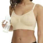 **Pumping bra** with three-step guide