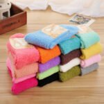 australian warm plush socks multicolor coral fleece design