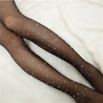 australian fishnet stockings with rhinestones hollow out design