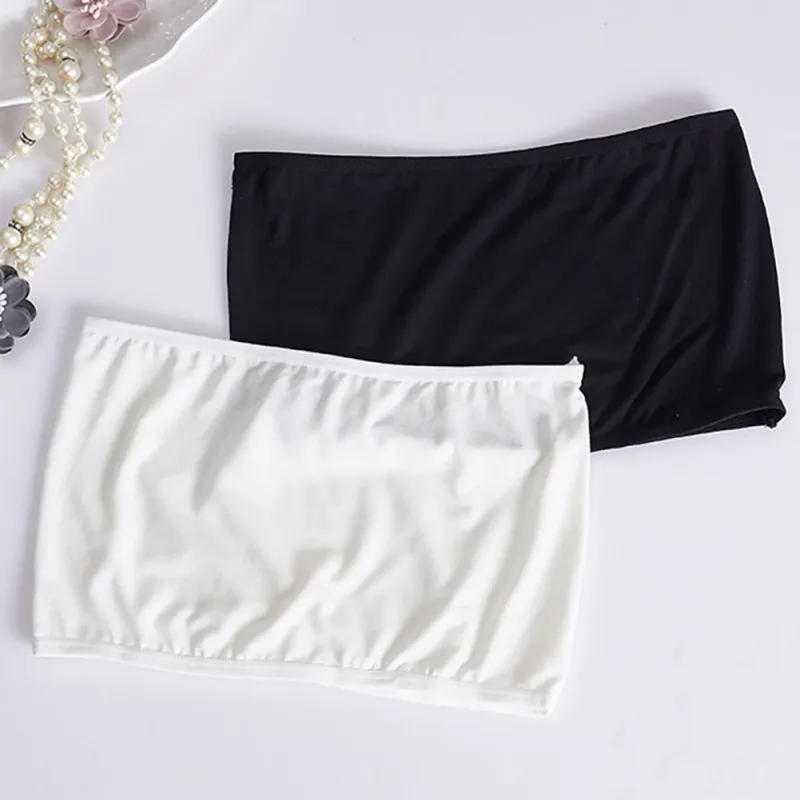 - 2 modal bandeau bra white