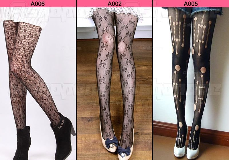 - 4 fishnet pantyhose black