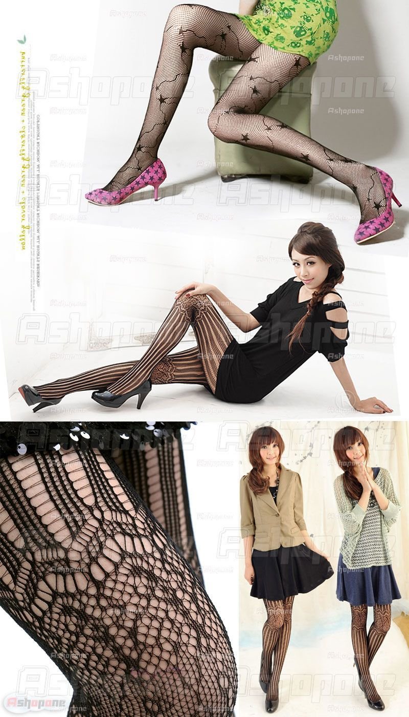 - 5 fishnet pantyhose black