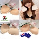 australian removable bra pads beige foam insert