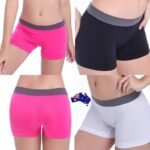 australian yoga workout shorts pink skinny waistband design