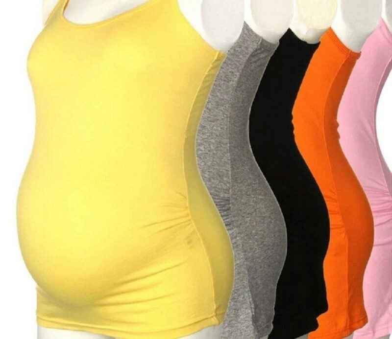 australian maternity yoga tank black strappy design