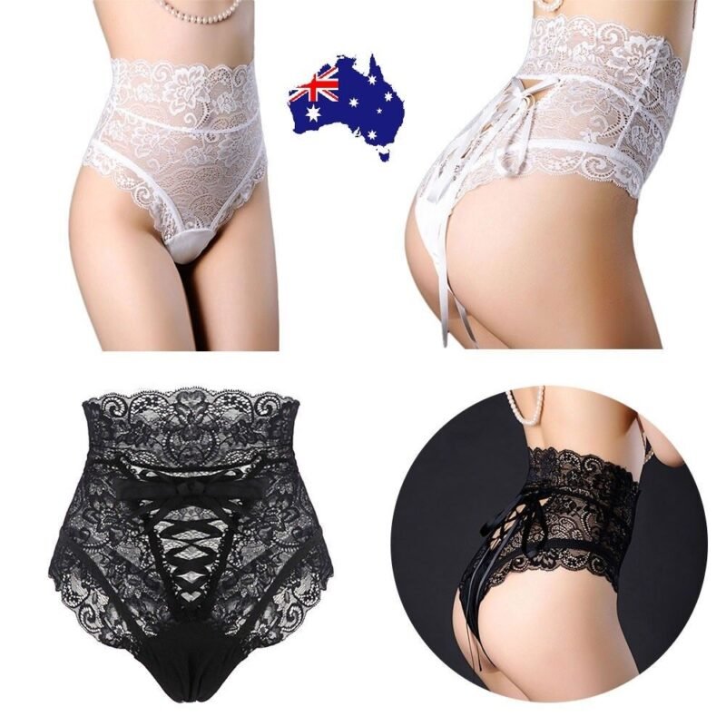 australian lace thong underwear black floral sexy design