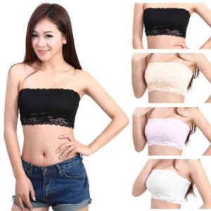 australian strapless bandeau bra floral lace stretch design