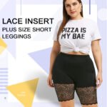 australian plus size sheer leggings lace insert hem design