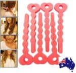 Person with sponge hair curler Australia Random color, front view, showing foam strip.