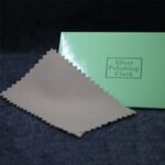 Silver polishing cloth Australia Random color, front view, showing cotton texture.
