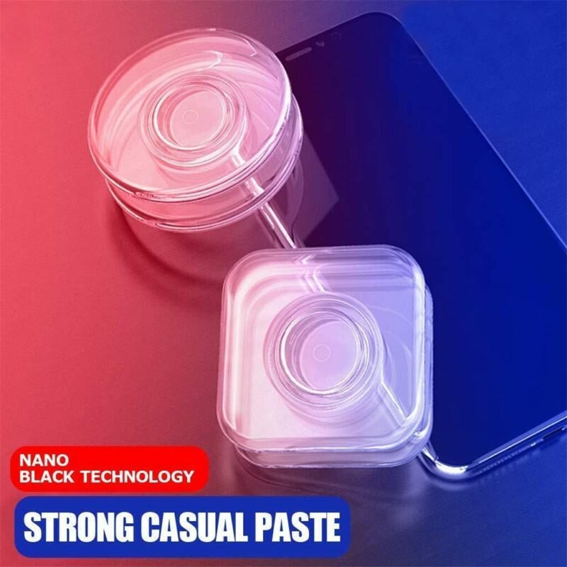Nano gel pad Australia Clear color, front view, showing round design.