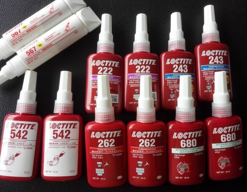 Loctite adhesive Australia Blue tube, front view, showing 243 model.