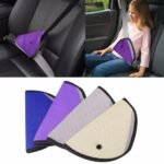 Car seat belt adjuster Australia Blue color, front view, showing mesh cover.