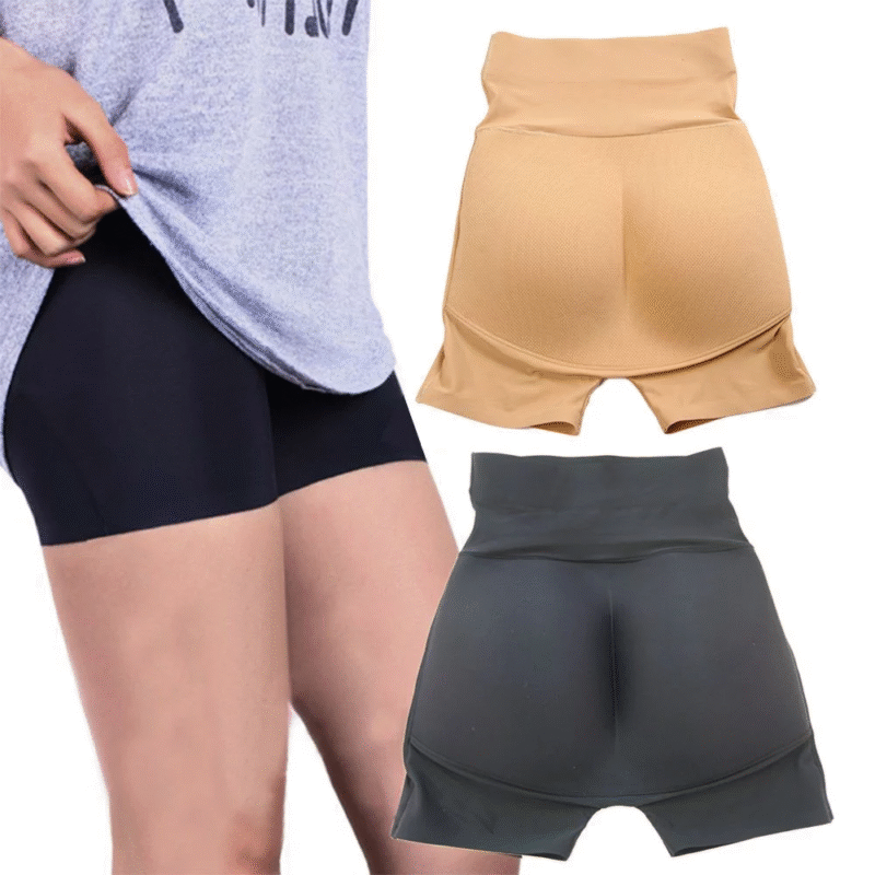 australian high waist butt lifter panties black 3D padding design