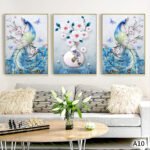 Wall art Australia Ocean beach canvas print, front view, showing nature design.