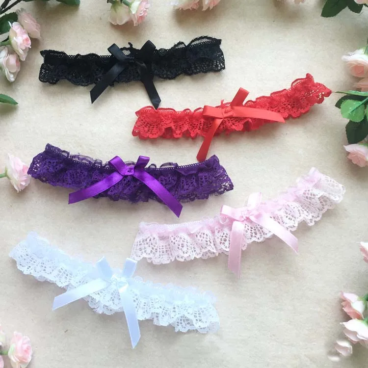 australian lace garter belt pink ribbon bow fit