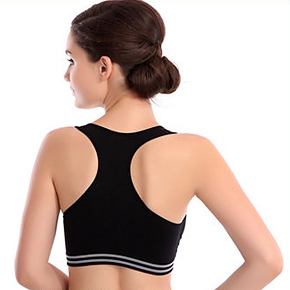 - seamless yoga bra black