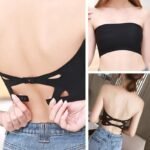 Seamless strapless tube top bra Australia in black, showcasing smooth fit.