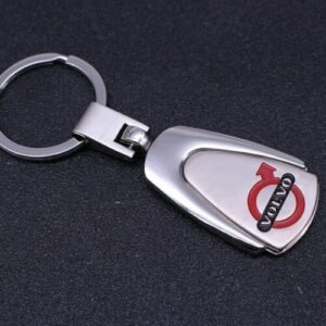 Car Logo Emblem Key Ring Chain Fob Xmas Gift Keychain Metal Chrome for Volvo