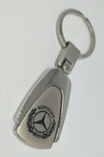 Mercedes titanium keychain Australia online with car logo on a white background.
