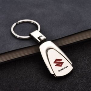 Suzuki keyring Australia with titanium styling and ring car logo emblem.