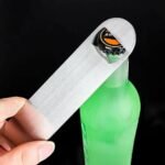 Silver personalised bottle opener Australia with engraved name.