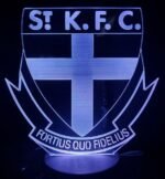 St Kilda Saints night light Australia with 3D team design glowing.