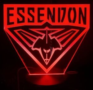 Essendon Bombers LED night light Australia with 3D effect.