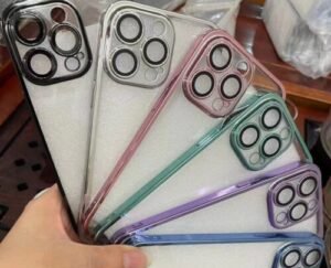 A shock-proof TPU phone case for iPhone 14.
