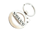 Titanium Volvo keyring Australia with sleek silver finish.