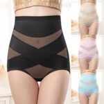 A black cross compression abs pants shaping a woman’s figure.
