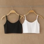 Summer tube bra Australia crop top in black.